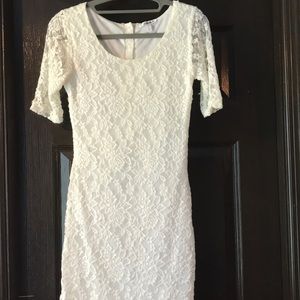 White lace dress